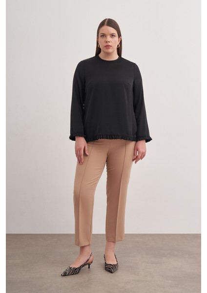 Minik Fırfır Detaylı Bluz modelleri