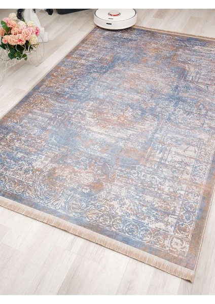 Dijital Baskılı Yıkanabilir Kaymaz Taban Salon ve Oturma Odası Halısı 6191H