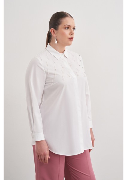 Işlemeli Cotton Gömlek fırsatları