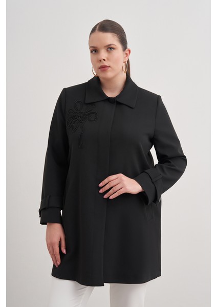 Boncuk Nakış Işlemeli Cepli Kap