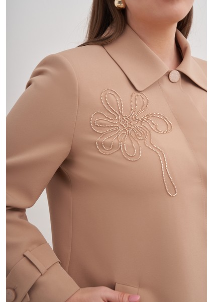 Boncuk Nakış Işlemeli Cepli Kap modelleri