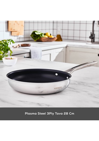 Plasma Steel 3ply Tava 28 cm