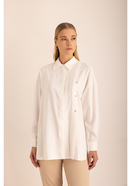 Pileli Metal Logolu Bluz fırsatları