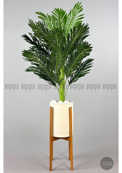 150 cm Areka Ağacı Ayaklı Metal Saksıda