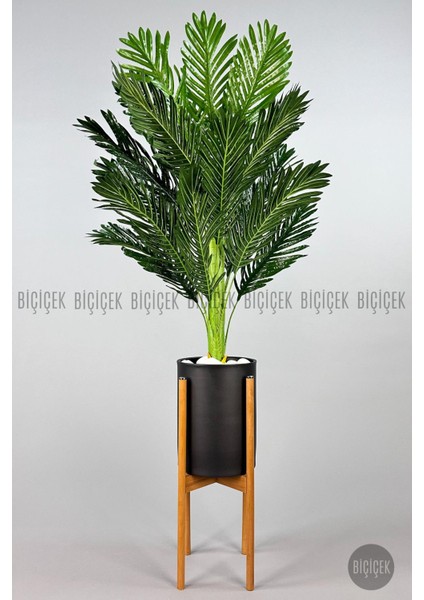 150 cm Areka Ağacı Ayaklı Metal Saksıda