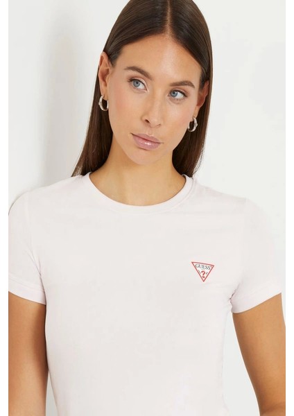 Kadın Beyaz Logolu T-Shirt fırsatları