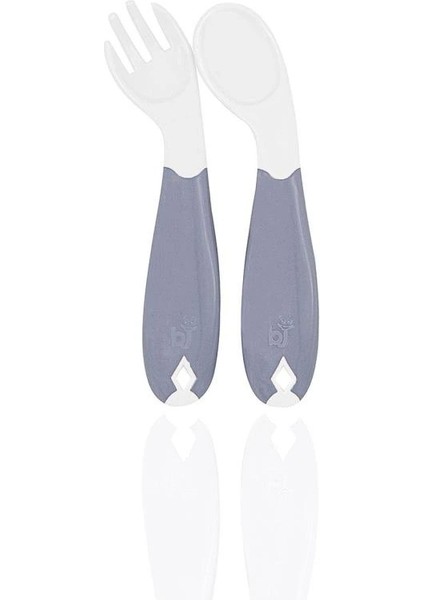 Nessiworld Açılı Mama Kaşık Çatal Takımı 703 Gri