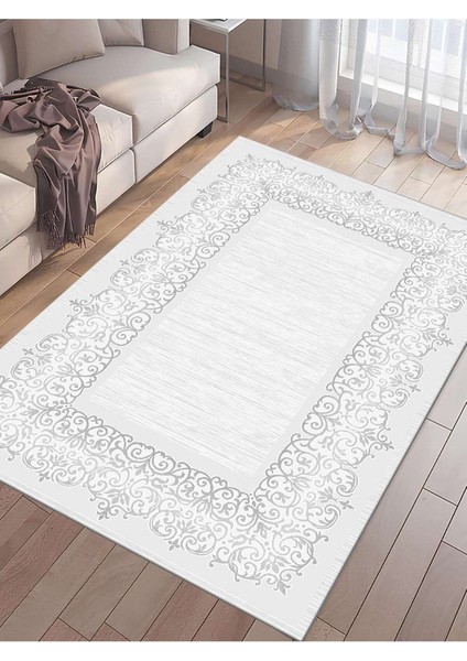 Dijital Baskılı Yıkanabilir Kaymaz Taban Salon ve Oturma Odası Halısı 0045H