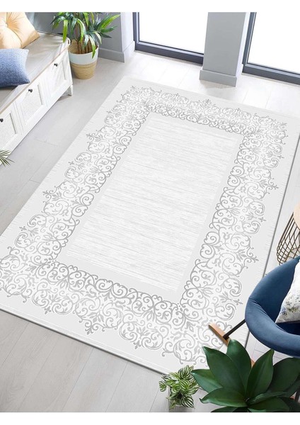 Dijital Baskılı Yıkanabilir Kaymaz Taban Salon ve Oturma Odası Halısı 0045H