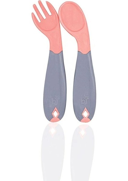 Nessiworld Açılı Mama Kaşık Çatal Takımı 703 Gül Kurusu