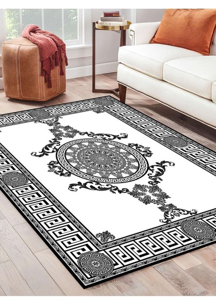 Dijital Baskılı Yıkanabilir Kaymaz Taban Salon ve Oturma Odası Halısı 0028H