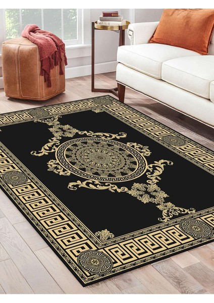 Dijital Baskılı Yıkanabilir Kaymaz Taban Salon ve Oturma Odası Halısı 0028H