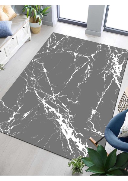Dijital Baskılı Yıkanabilir Kaymaz Taban Salon ve Oturma Odası Halısı 0030H