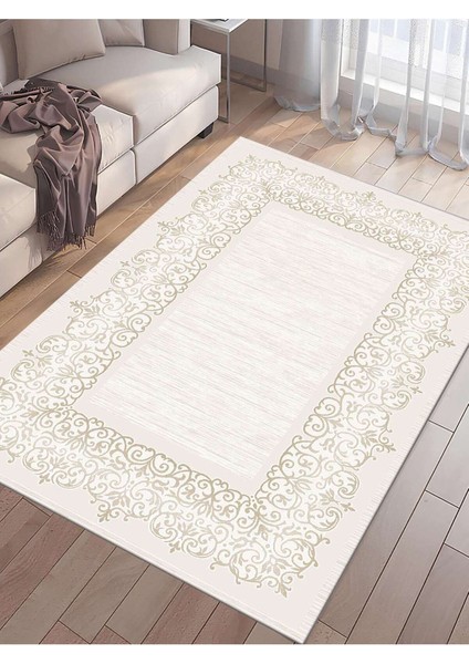 Dijital Baskılı Yıkanabilir Kaymaz Taban Salon ve Oturma Odası Halısı 0045H