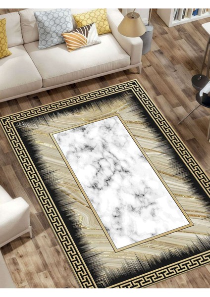 Dijital Baskılı Yıkanabilir Kaymaz Taban Salon ve Oturma Odası Halısı 0860H