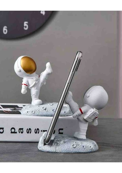 Astronot Telefon Tutacağı Masaüstü Cep Telefonu Tablet Tutucu