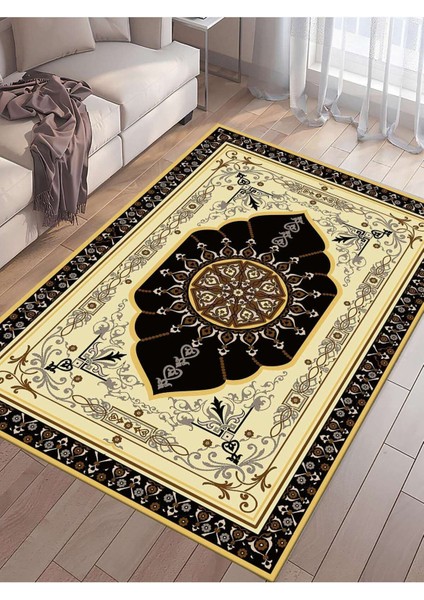 Dijital Baskılı Yıkanabilir Kaymaz Taban Salon ve Oturma Odası Halısı 0380H
