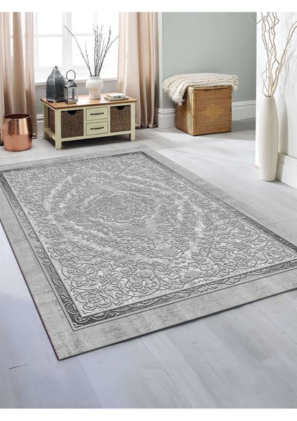 Dijital Baskılı Yıkanabilir Kaymaz Taban Salon ve Oturma Odası Halısı 0631H