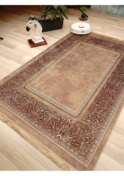 Dijital Baskılı Yıkanabilir Kaymaz Taban Salon ve Oturma Odası Halısı 3054H