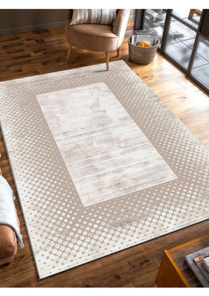 Dijital Baskılı Yıkanabilir Kaymaz Taban Salon ve Oturma Odası Halısı 6012H