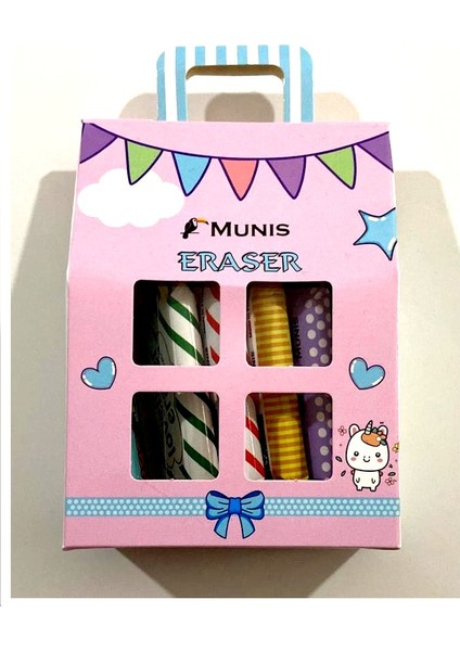 Silgi Seti Çantalı MNS-ER05 Hediyelik - 4 Adet