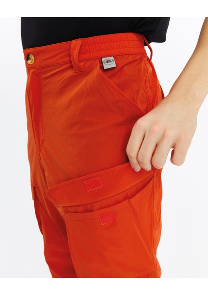 Quick Dry Cargo Trekking Erkek Pantolon-Turuncu fırsatları