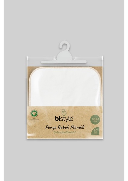Organik Bebek 10LU Penye Ağız Mendil Küçük Boy 20*20 cm Ekru indirimleri