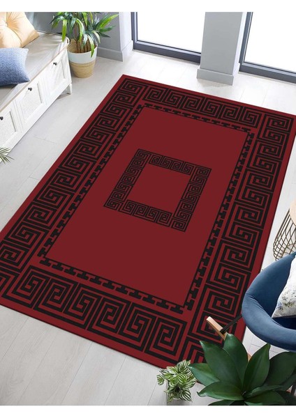 Dijital Baskılı Yıkanabilir Kaymaz Taban Salon ve Oturma Odası Halısı 0058H