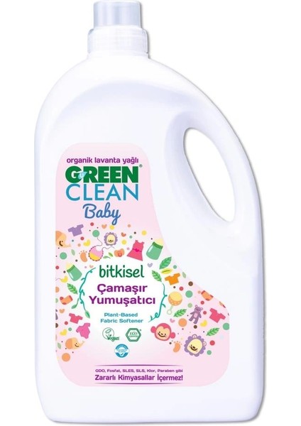 Nessiworld Green Clean Baby Bitkisel Çamaşır Yumuşatıcı 2750 ml