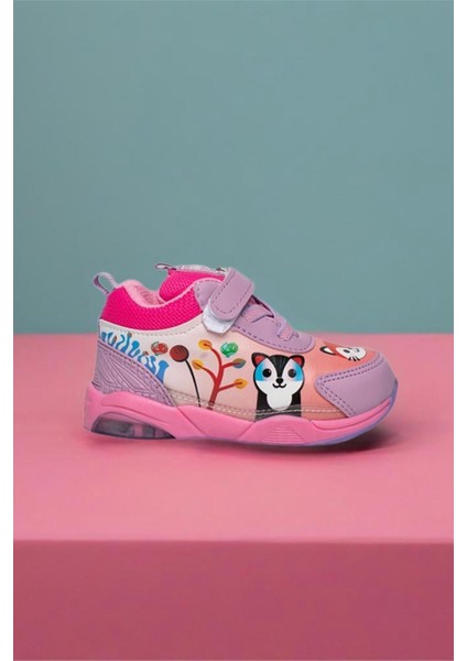 Zıpy Unisex Çocuk Bebek Işıklı Rahat Kaymaz Taban Spor Ayakkabı