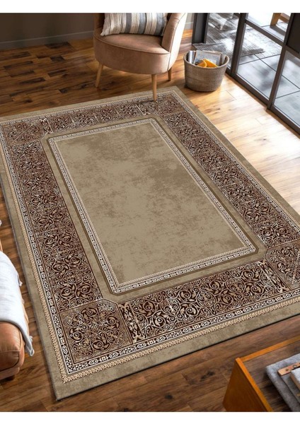 Dijital Baskılı Yıkanabilir Kaymaz Taban Salon ve Oturma Odası Halısı 3054H