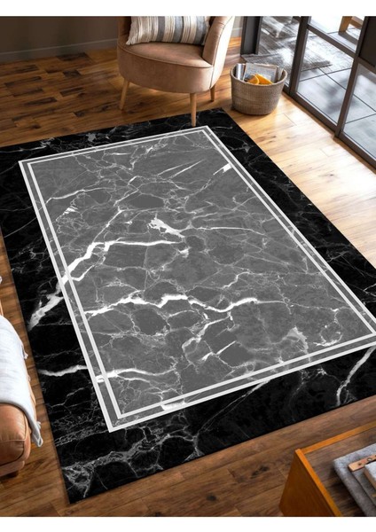 Dijital Baskılı Yıkanabilir Kaymaz Taban Salon ve Oturma Odası Halısı 5089H