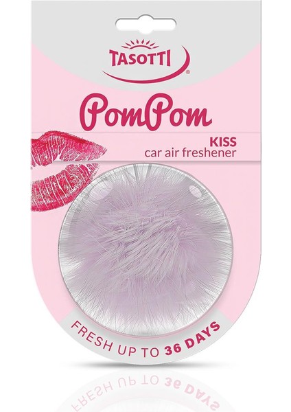 Pom Pom (Kiss) Odunsu-Çiçeksi Esanslý Ayna Altý Asma Koku