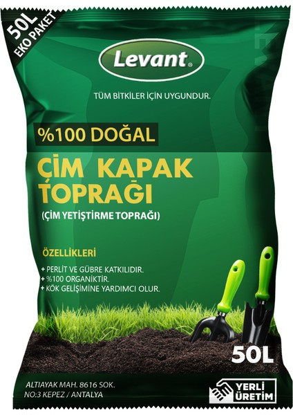 Çim Kapak Toprağı 50 L Organik