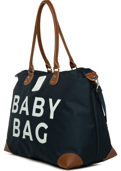 Lacivert Baby Bag Baskılı Garnili Anne Bebek Çantası fiyatları