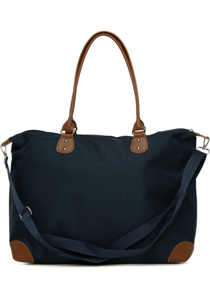Lacivert Baby Bag Baskılı Garnili Anne Bebek Çantası modelleri