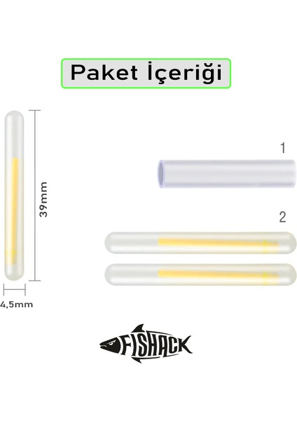 Fishack Powder Balıkçı Fosfor Çiftli 45*39MM
