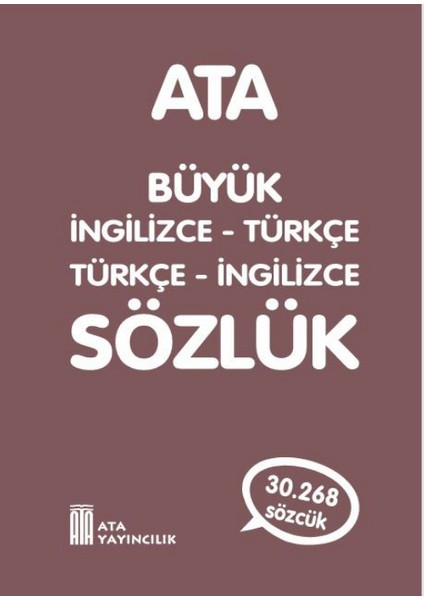 Büyük İngilizce - Türkce - Türkce - İngilizce Plastik Kapak