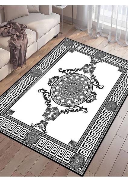 Dijital Baskılı Yıkanabilir Kaymaz Taban Salon ve Oturma Odası Halısı 0028H