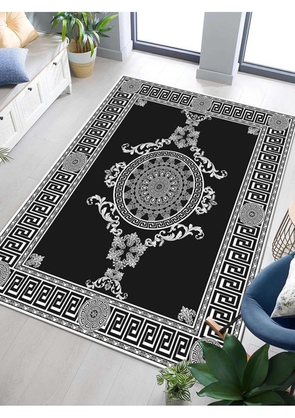 Dijital Baskılı Yıkanabilir Kaymaz Taban Salon ve Oturma Odası Halısı 0028H