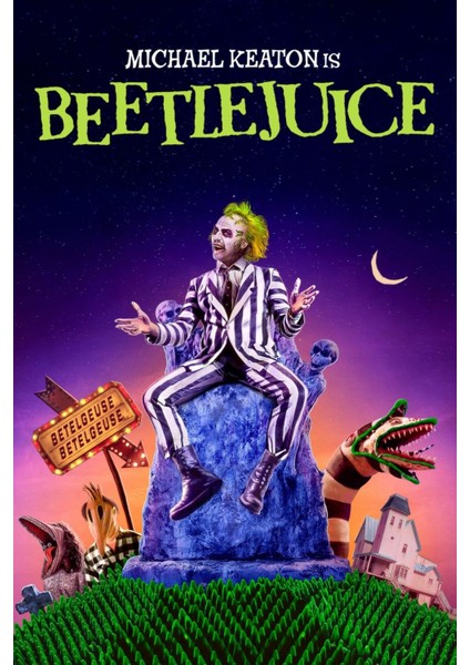 Beetlejuice Beetlejuice (2024) 0002 ( Folyo ) - Afiş - POSTER-1724 ( 35 cm x 50 cm )