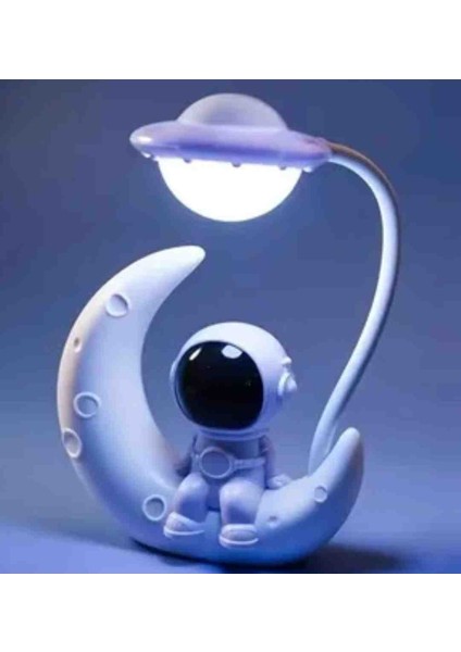 Yaratıcı Ay Astronot Gece Lambası, LED Küçük Masa Yatak Odası Için Lamba Dekorasyon, Noel Hediyesi fiyatları