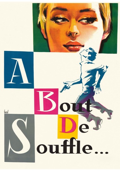 Breathless (1960) ( Folyo ) - Afiş - POSTER-1900 ( 35 cm x 50 cm )