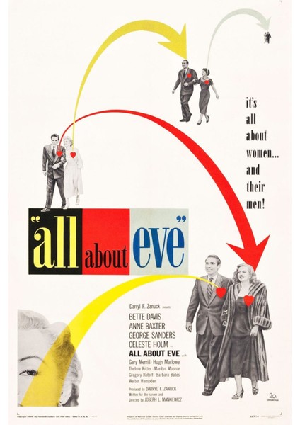 All About Eve (1950) ( Folyo ) - Afiş - POSTER-1255 ( 35 cm x 50 cm )