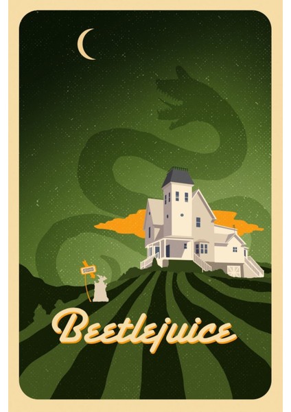 Beetlejuice (1988) 2 ( Folyo ) - Afiş - POSTER-1722 ( 35 cm x 50 cm )