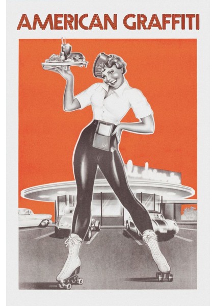 American Graffiti (1973) ( Folyo ) - Afiş - POSTER-1296 ( 35 cm x 50 cm )