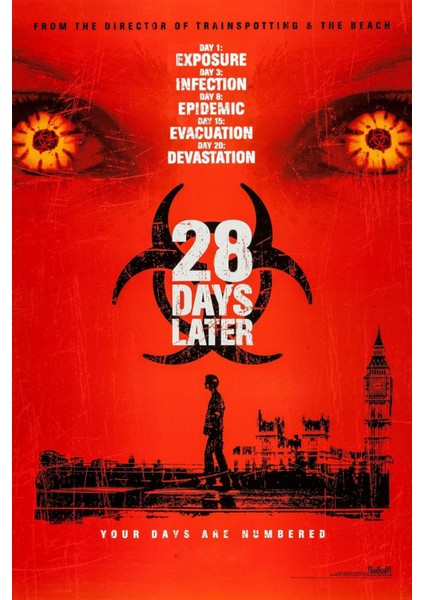 28 Days Later (2003) 0002 ( Folyo ) - Afiş - POSTER-1025 ( 35 cm x 50 cm )