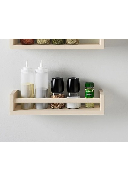 Mutfak Baharat Rafı Ahşap 40 x 10 x 9 cm Ikea Duvar Rafı Baharatlık Raf
