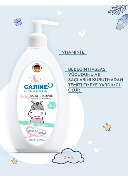 Carıne 2si 1 Arada Bebek Saç ve Vücut Şampuanı 400 ml modelleri
