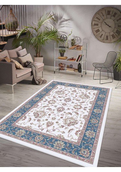 Dijital Baskılı Yıkanabilir Kaymaz Taban Salon ve Oturma Odası Halısı 6107H